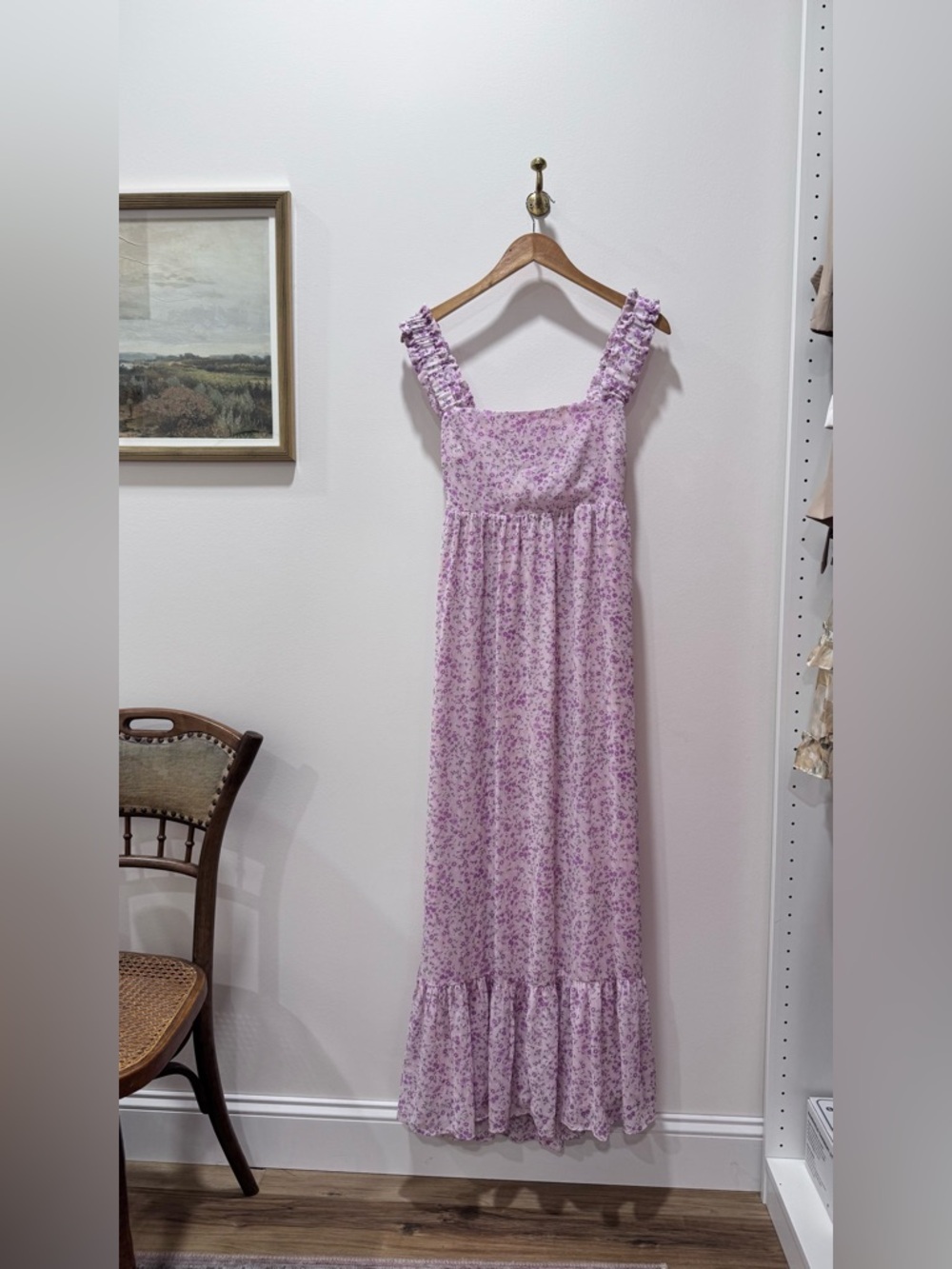 Altar'd State Pink Floral Smocked Dress